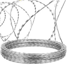 Razor Security Wire Fencing Coiled Concertina Type Barb Fence Wire Bracket 10m