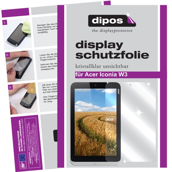 2X Schutzfolie FüR Acer Iconia W3 Klar Displayschutzfolie Folie Displayfolie-image