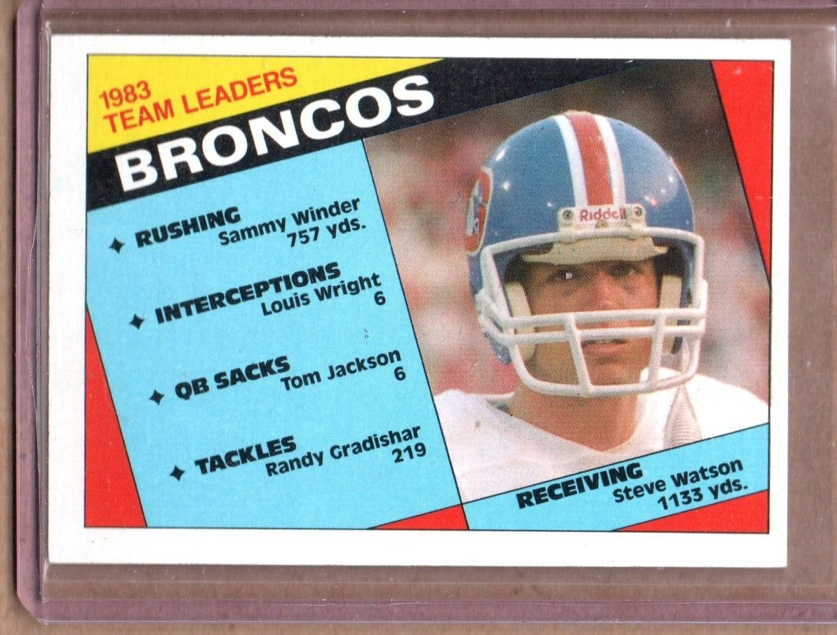 1984 TOPPS BRONCOS TEAM LEADERS #61 (NM-NM/MT ) | eBay