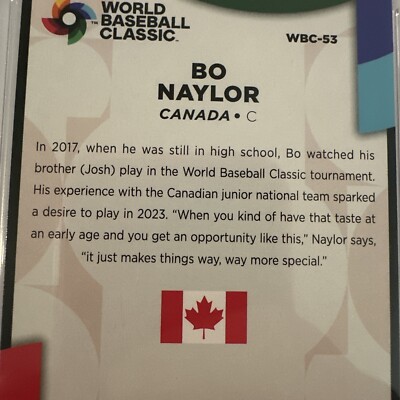 2023 Topps Series 2 - 2023 World Baseball Classic Stars Bo Naylor