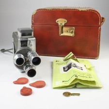 Keystone Bel Air 8mm Magazine Camera - Triple Lens Turret - Model K-48A w/ Case