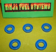 ROCHESTER QUADRAJET ACCELERATOR PUMP v iton BLUE CUP ETHANOL RESISTANT 43/64 5PK