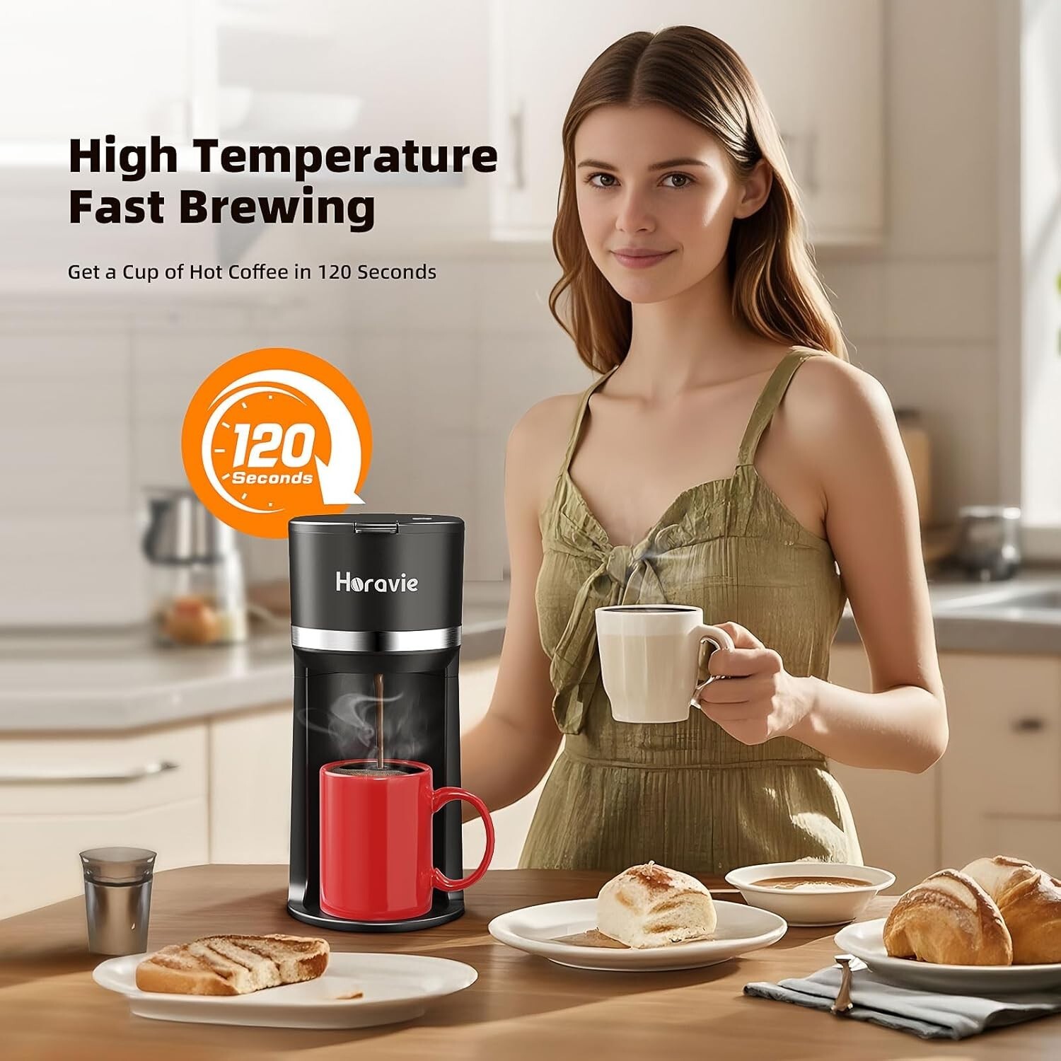 Keurig K-Slim Single Serve K-Cup Pod Coffee Maker Multistream Technology Black