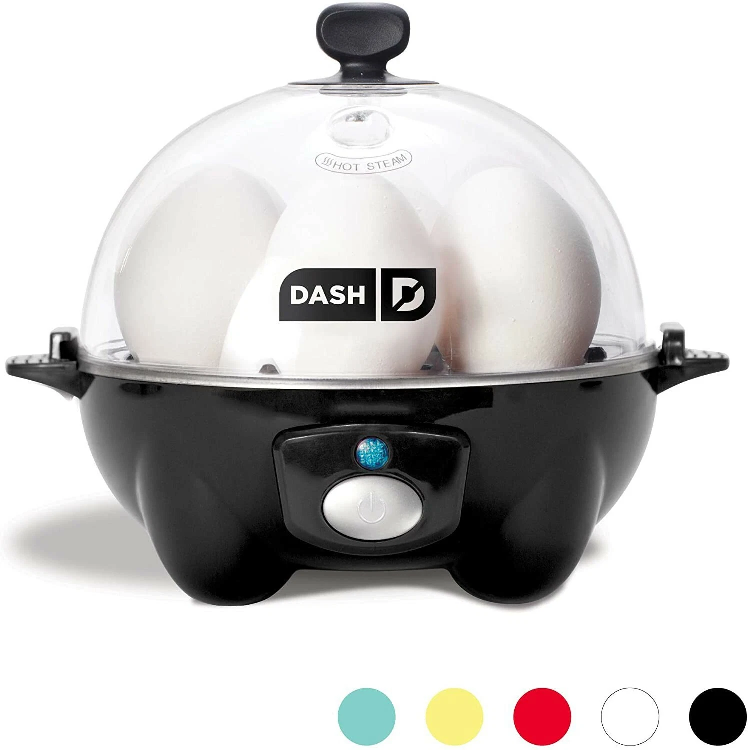 Dash black Rapid 6 Capacity Electric Cooker for Hard Boiled, Poached