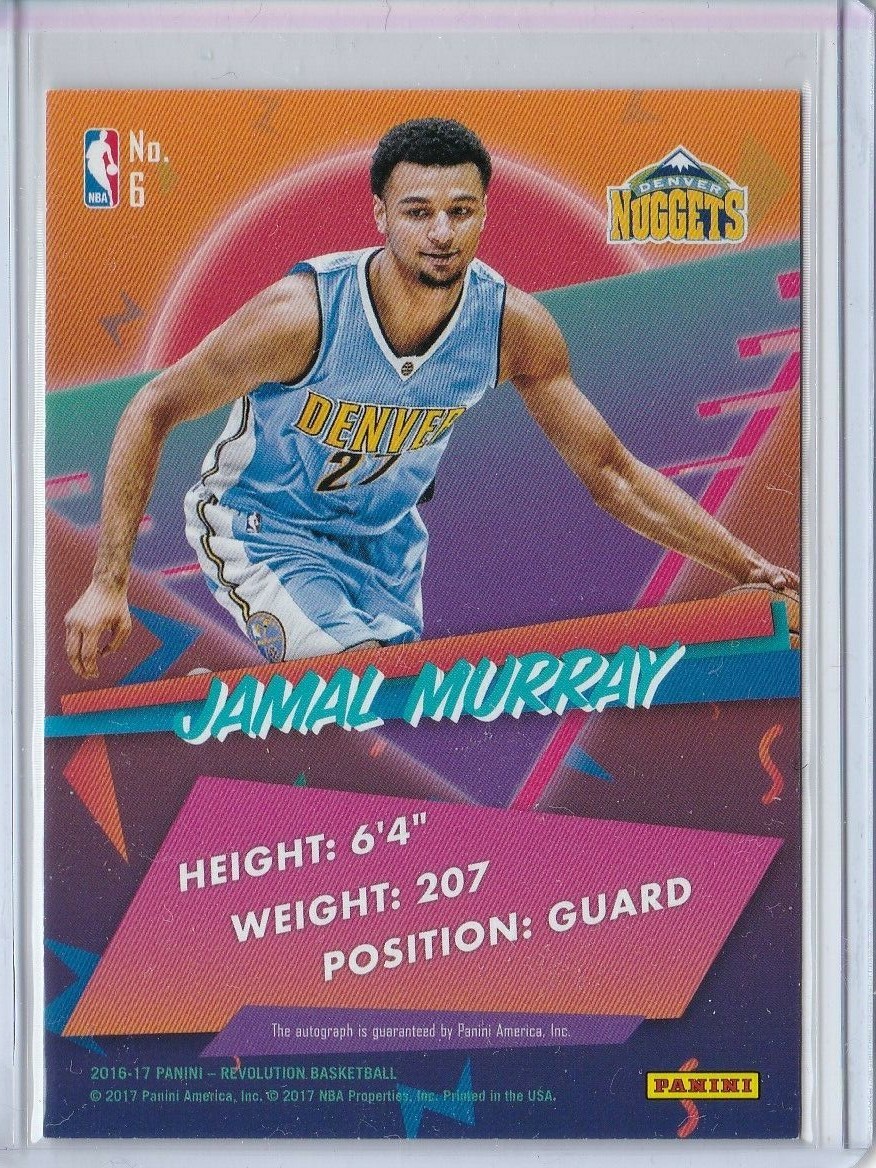 nbaカード  jamal muray rc auto 2016-17 Panini Revolution JAMAL MURRAY On-Card AUTO Autograph RC