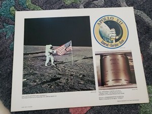1970 NASA 14 x 11 lithograph photo Apollo 12 Ocean of Storms O-375-846