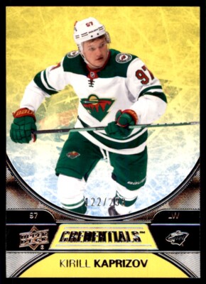 2021-22 UPPER DECK CREDENTIALS GOLD KIRILL KAPRIZOV 122/299