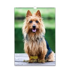 Australian Terrier Dog photo calendar 2026/27 personalised Choose Start
