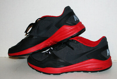 Nike Lunar Edge 12 467972-006 Black/Sport Red Running Shoes Sneakers Mens 12.5