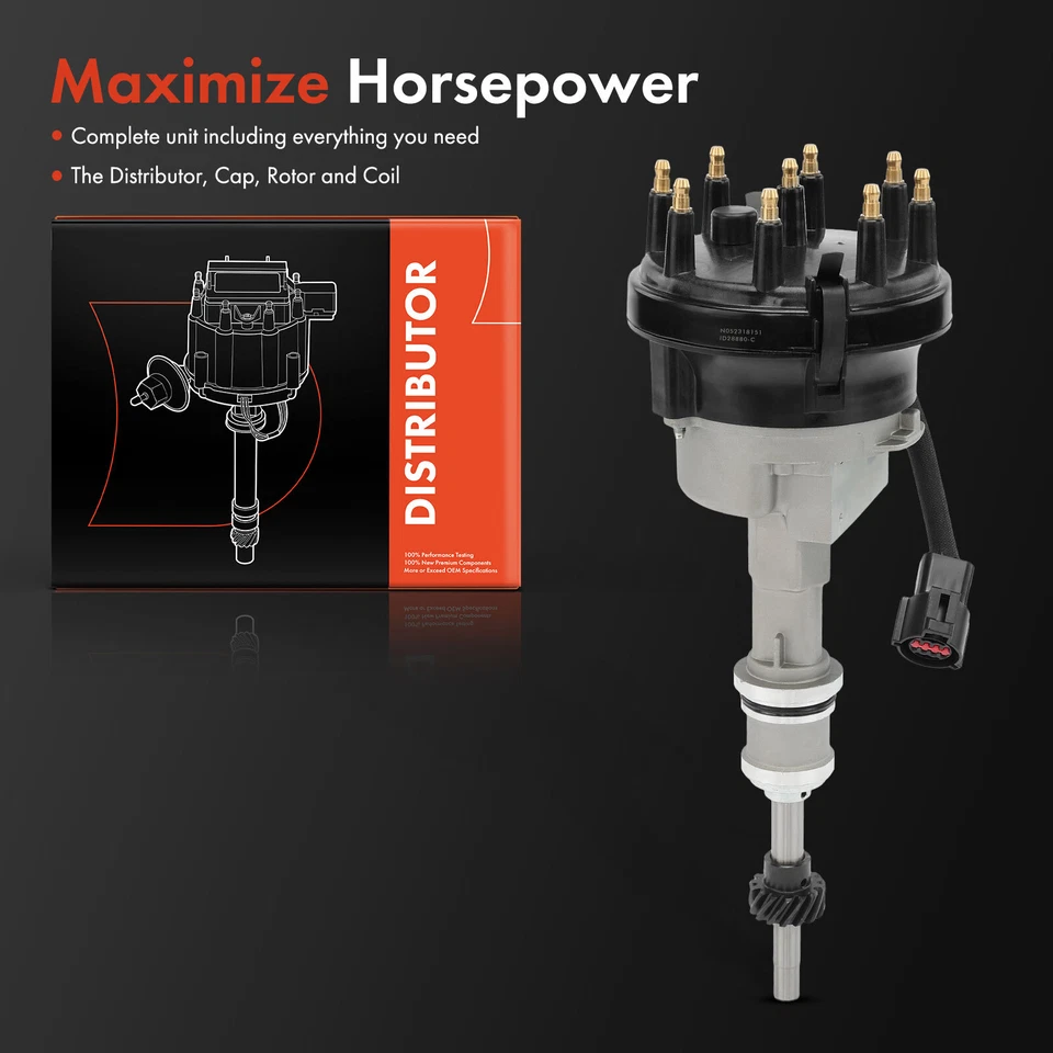 Distribuidor electrónico con tapa y rotor para Ford Mustang 1994-1995 Mercury Cougar Foto 2 de 4