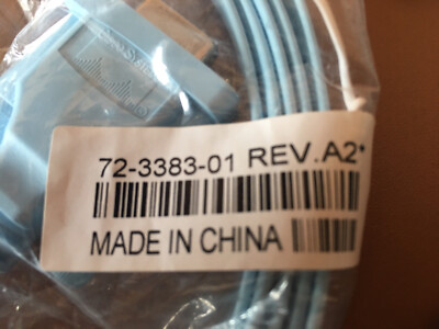 CISCO ROLLOVER CONSOLE CABLE DB9 Female to RJ45 Male 72-3383-01 US  REV A2