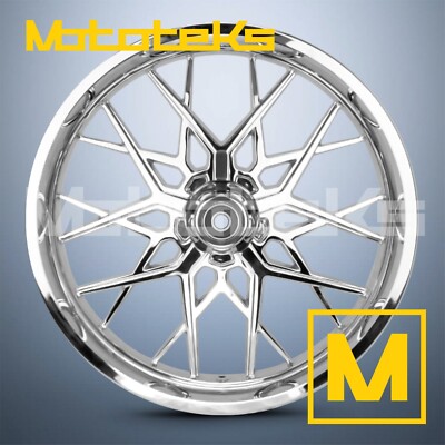 16X3.5 RAZOR MAG WHEEL CHROME FOR HARLEY SOFTAIL SPORTSTER DYNA