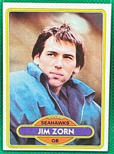 1980 Topps 20 Jim Zorn Seattle Seahawks