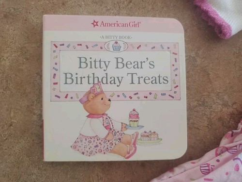 American Girl Bitty Baby 2008 Twins Birthday Set Dress Outfit Complete Cupcake - Picture 7 of 24