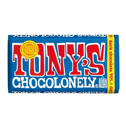 Tony`S Chocolonely Extra Dark Chocolate Bar 6.35 oz, Pack of 3