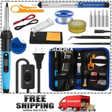 80W Electric Soldering Iron Welding Gun Tool Kit Solder Wire Desoldering Pump 