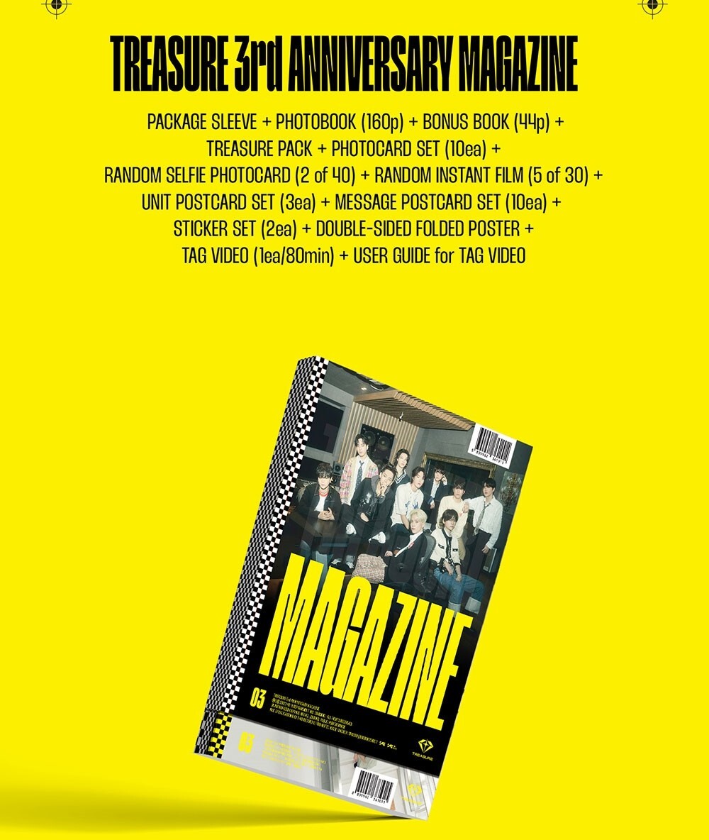K-POP・アジア TREASURE 3rd ANNIVERSARY MAGAZINE 40215-TREASURE-3rd-ANNIVERSARY