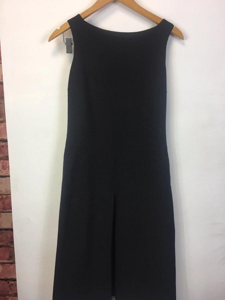 Zara Woman Black Dress Size Uk 8 Eu Size 36 Sleeveless Knee Length