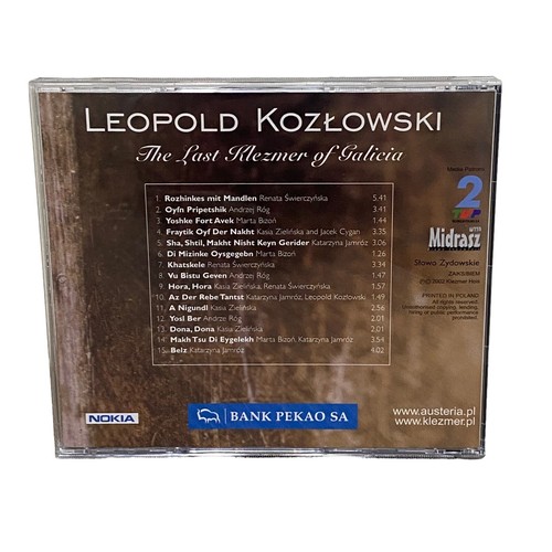 Leopold Kozlowski The Last Klezmer Of Galicia Jewish Songs CD - Imagen 2 de 3