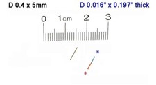 Aimants cylindriques micro néodyme D0,4 x 5 mm d'épaisseur, N52 - Lot de 10