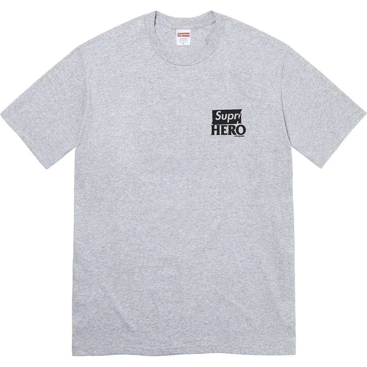Supreme ANTIHERO Dog Tee Heather Grey L Size Large Brand New in the Bag Logo