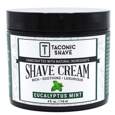 Taconic Shave EUCALYPTUS  MINT Naturally Slick Shaving Cream-Handmade in USA