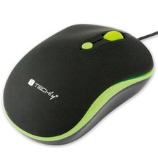 Techly Mouse Ottico USB 800-1600 dpi Nero/Verde