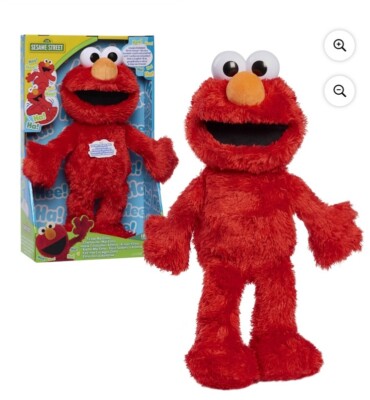 Sesame Street Tickle Me Elmo 13.5-inch Plush Doll-Laughs-Wiggles-& Giggles-New