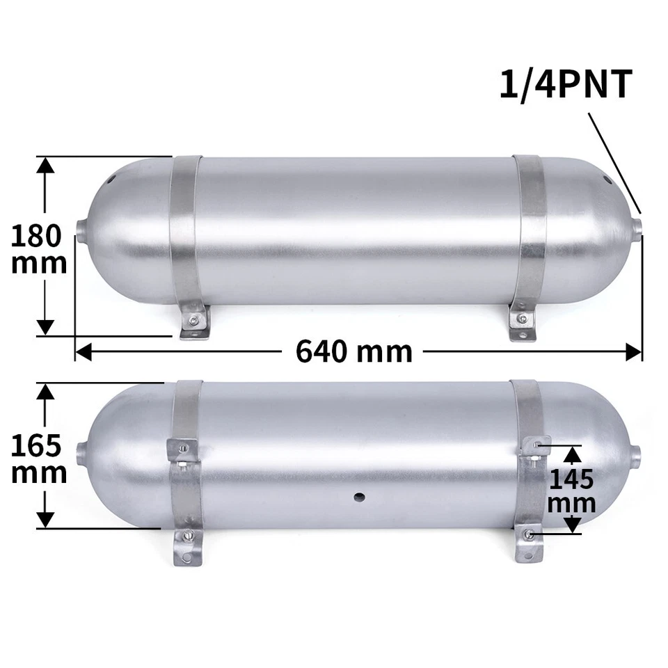 Heavy Duty Air Suspension Kit w/Compressor & 4 Gallon Tank for Truck/Car/Horn - Image 2 of 4