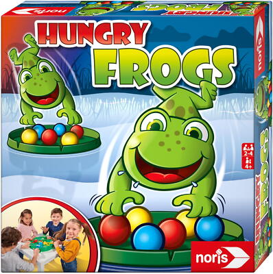 Noris Kinderspiel Aktionsspiel Hungry Frogs 606061859