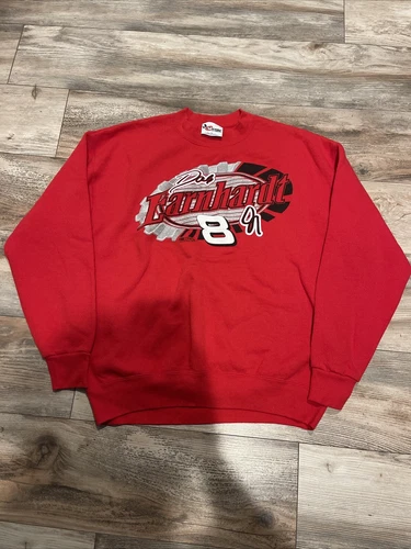 Vintage Chase Authentic Mens Dale Earnhardt Jr Bud Crewneck Sweatshirt Red Large