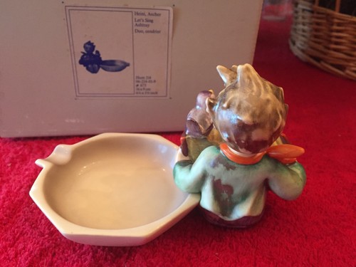 HUMMEL Let’s Sing Ashtray, #114, TMK-6, NEW, Mint, w/Original Box - Picture 2 of 3