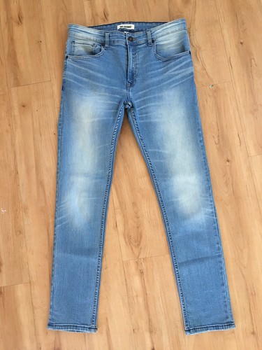 DENIM Jeans Size 34 Blue Skinny Faded 