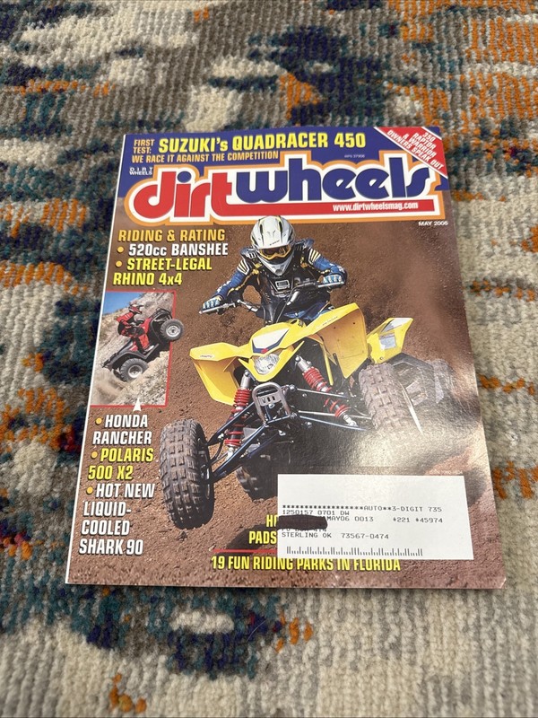 May 2006 Dirt Wheels Magazine Issue 4x4 ATV four 4 wheeler Suzuki Honda Polaris