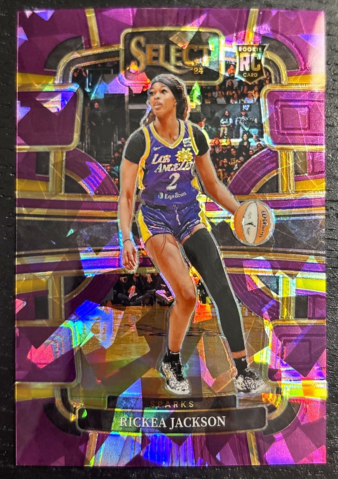 2024 Panini Select Rickea Jackson Rookie Purple Ice Prizm /149 #58 Sparks RC