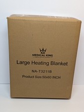 Medical King Electric Heated Blanket 50x60" Large Machine Washable NA-T3211B NEW