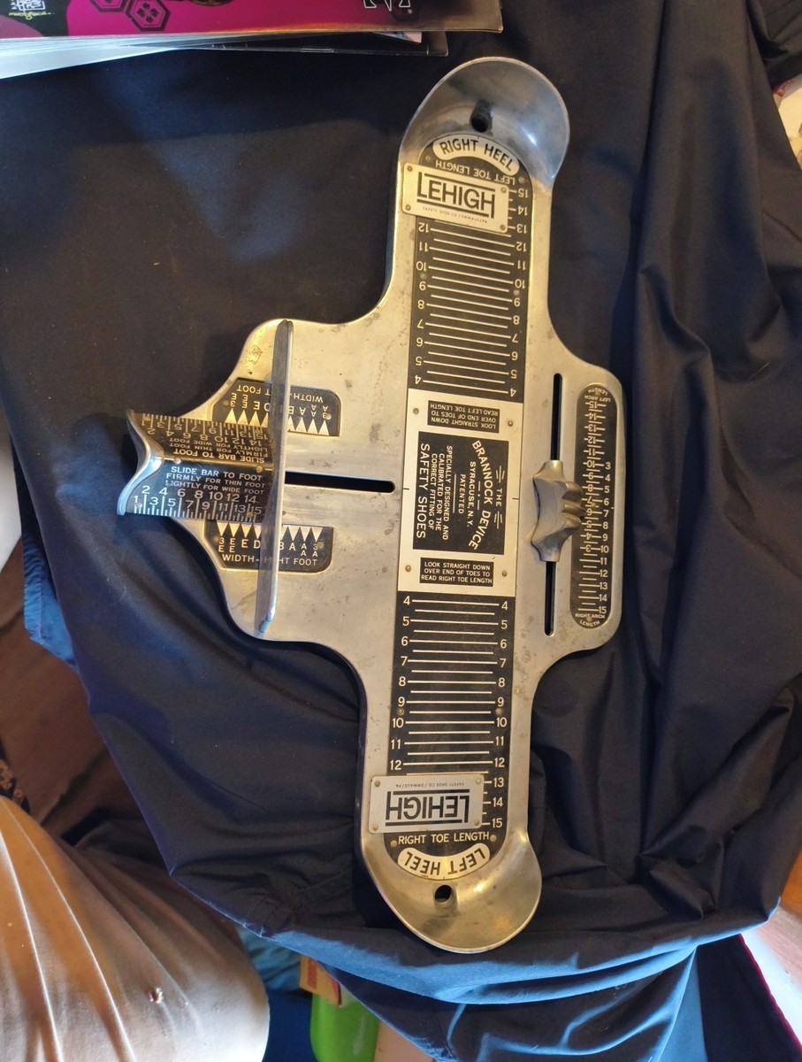 ビンテージ レッドウィング ブランノックデバイス フット スケール 測定器 The Brannock Device NY VTG Shoe Sizer Width Arch Foot Measurement