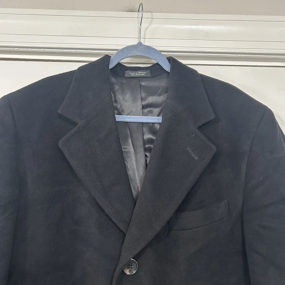 Chaps Ralph Lauren Cashmere Wool Topcoat Men’s 42 Full Length Quiet Luxury VGC - Image 2 of 4