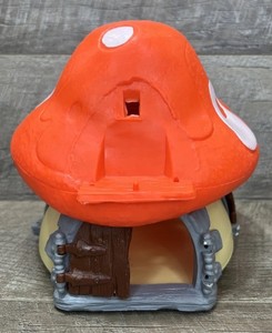 貴重 未使用 オールドスマーフ 特大 キノコハウス Smurf Mushroom House | eBay