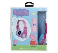 New Adorable Peppa Pig Kid Safe Volume Limiting Headphones Ages 3-9
