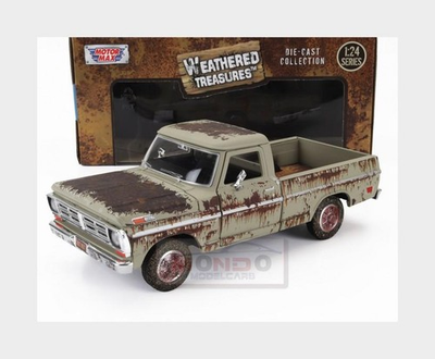#ad 1:24 MOTORMAX Ford Usa F 100 Pick Up Weathered Treasure 1972 Rust MTM79074 Model $31.24