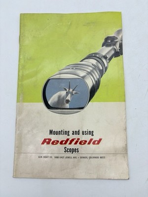 Redfield Scope Mount Sight Catalog Vintage Original Reference Guide