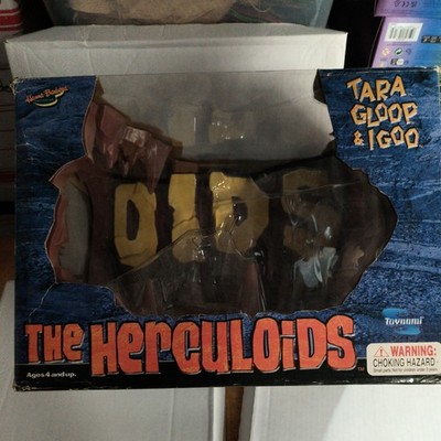 The Herculoids Playset Tara, Gloop, and Igoo Box and Cave Only Toynami 2003 
