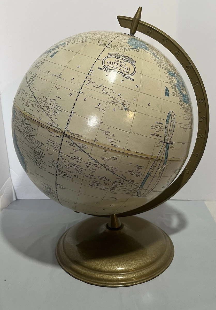 George F. Cram Co. 9 to 12in. Inches Diameter Antique World Worlds