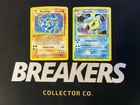 1999 Base Set Vintage Pokemon 2 Card Lot: Holo 1st Edition Machamp & Gyarados
