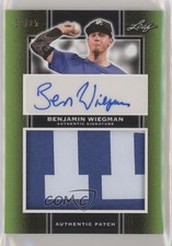2019 Leaf Perfect Game National Showcase 22/25 Benjamin Wiegman Patch Auto x5u
