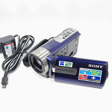 Sony Handycam DCR-SX45 Blue Digital Camcorder w/New Power Cord  Tested