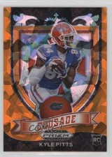 2021 Panini Prizm Draft Picks Crusade Orange Ice Prizm Kyle Pitts #167 04zq
