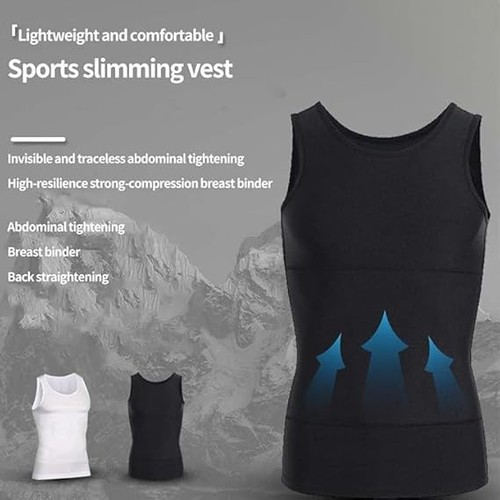 Selure Shaping Tank Men, Big and Tall, Vest Tummy Tightening for Workout - Picture 49 of 58