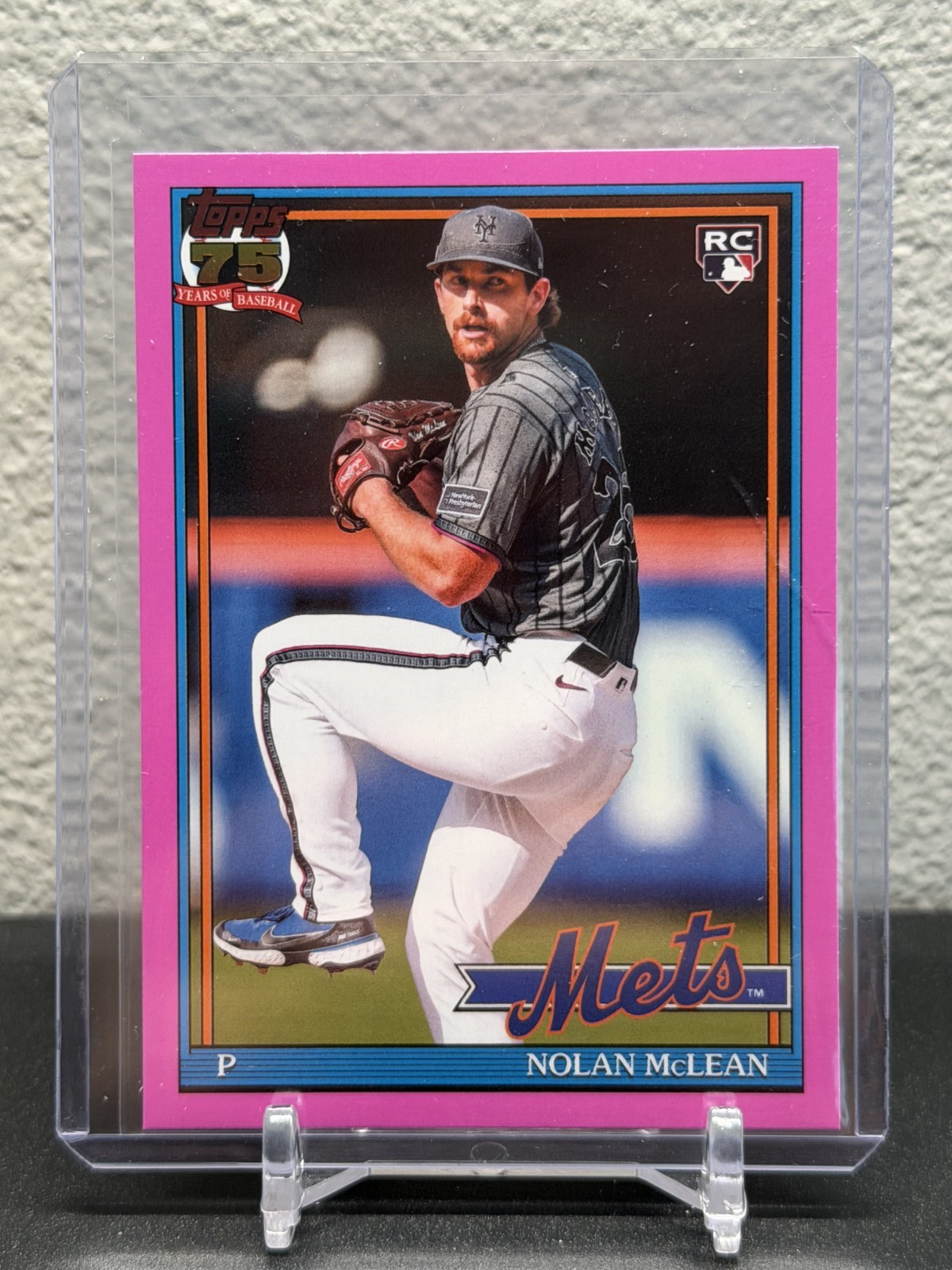 2026 Topps Nolan McLean 1991 Topps 35th Anniversary Pink Rookie #T91-63